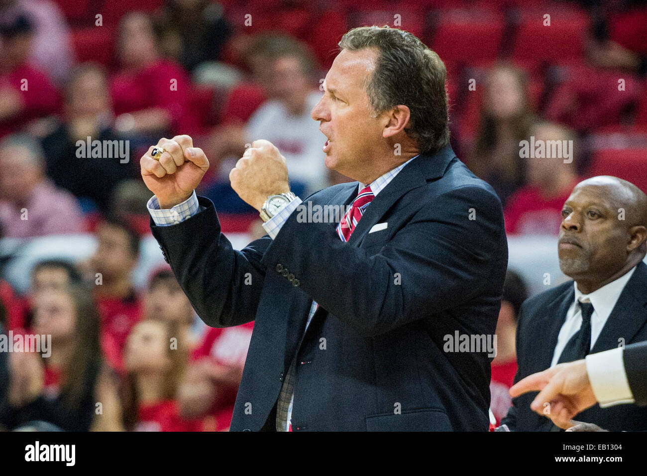 Raleigh, NC, USA. 23rd Nov, 2014. NC State Head Coach Mark Gottfried