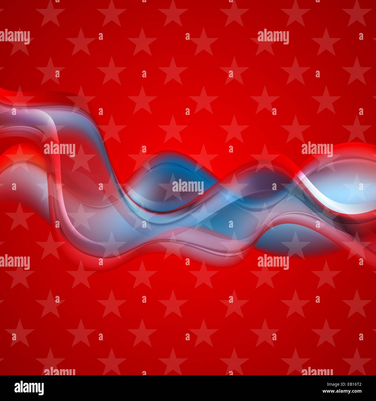 Abstract shiny waves bright USA background. Vector stars design Stock ...