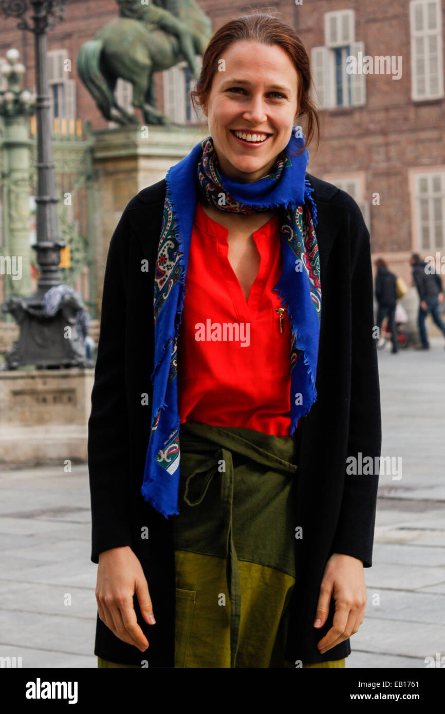 Josephine Decker (video artist, performer and film director) poses and