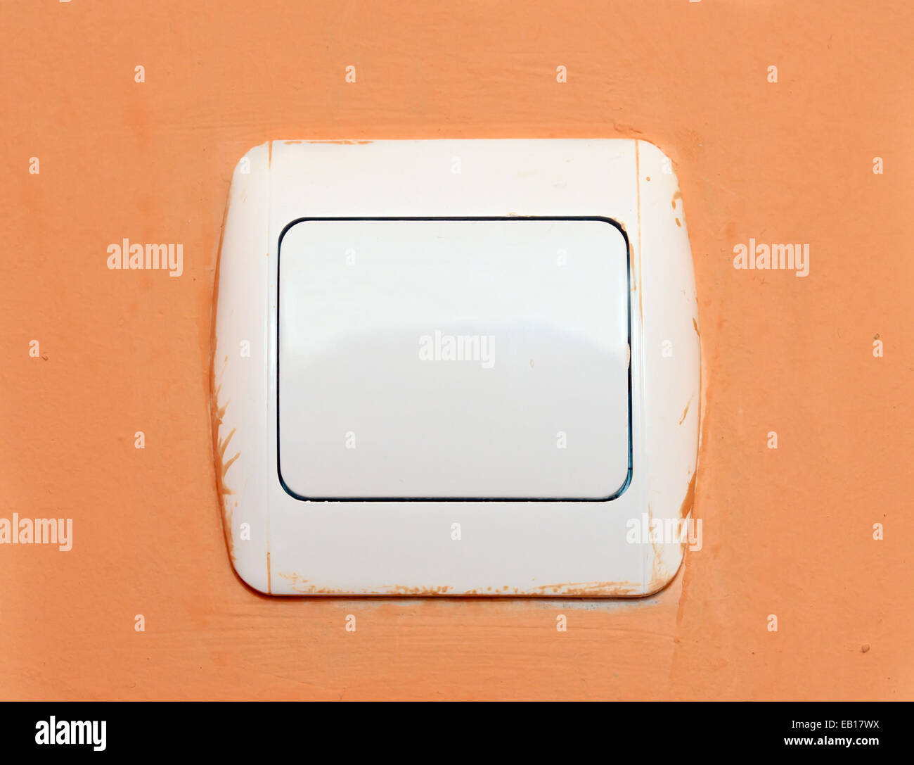 Light switch on a wall Stock Photo Alamy