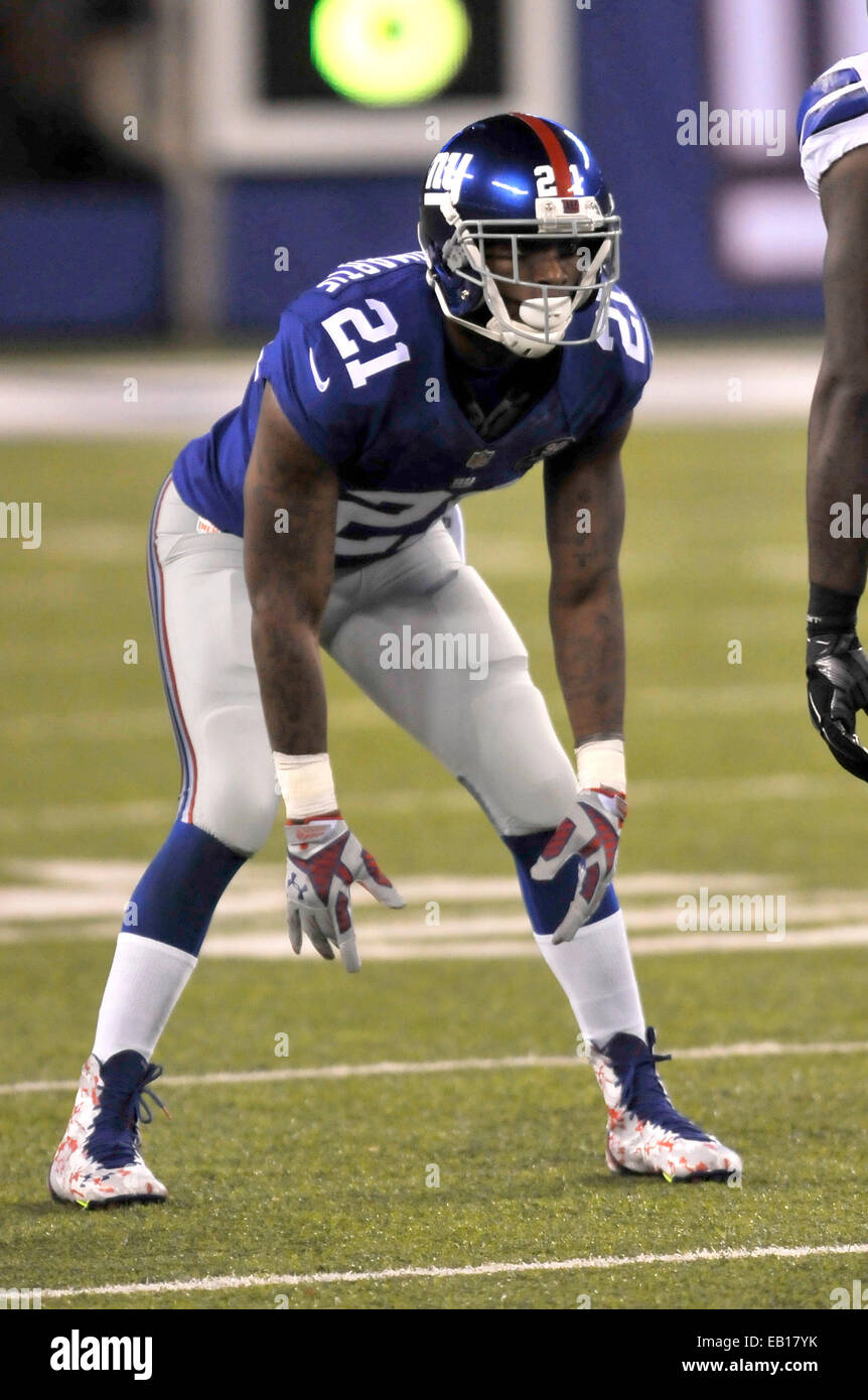East Rutherford New Jersey USA. 24th Nov 2014. Giants cornerback Dominique Rodgers Cromartie 21 in the second half during NFL action between the New York Giants and the Dallas Cowboys at the MetLife