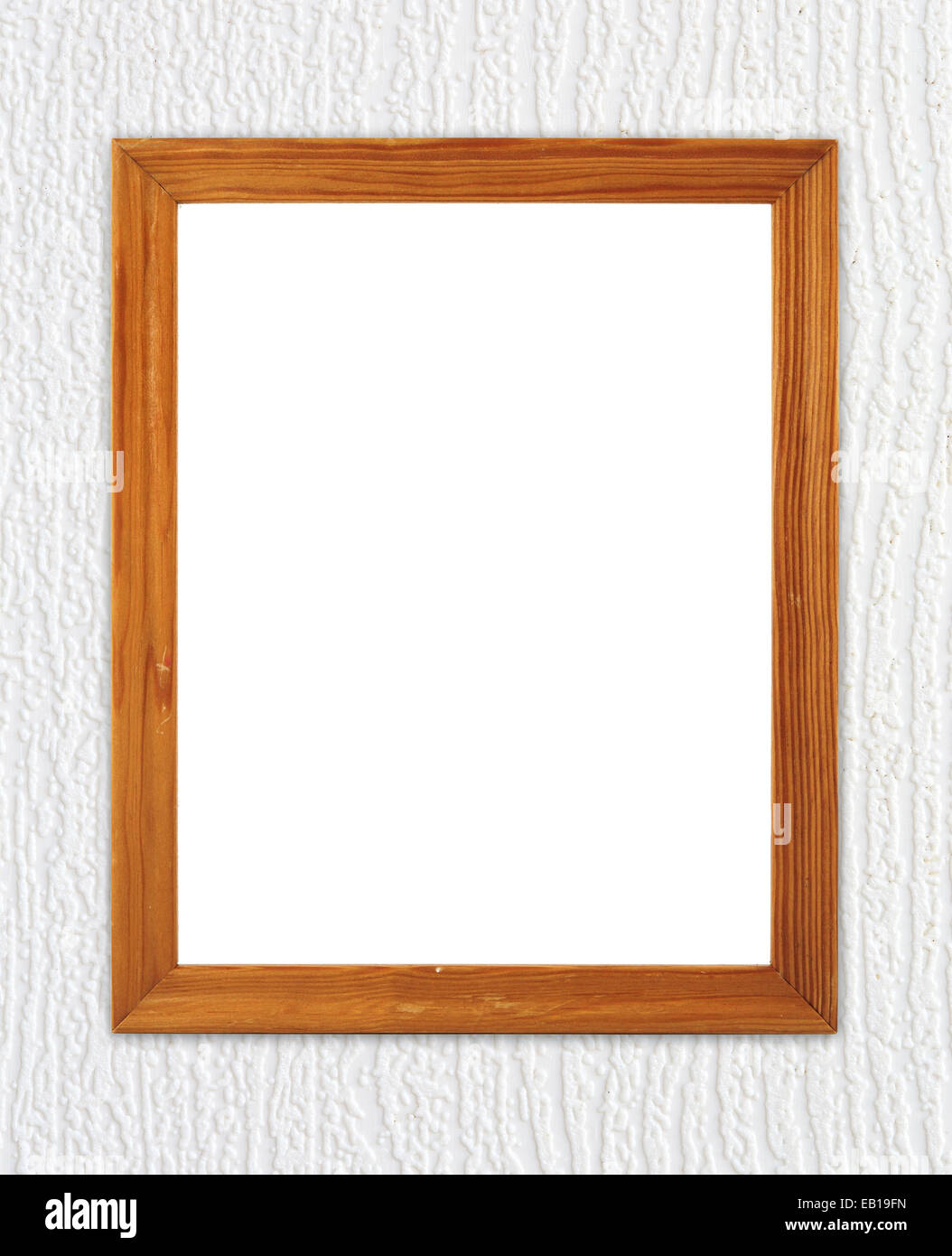 blank wood frame on wood wall background Stock Photo - Alamy