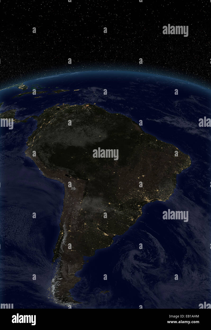 South america aerial continent hi-res stock photography and images - Alamy