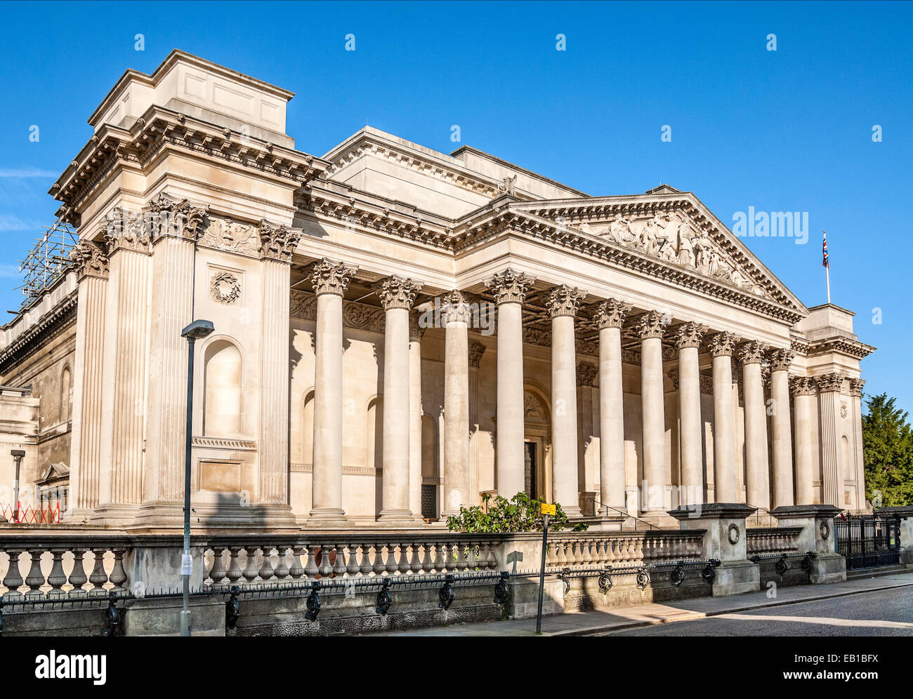 Fitzwilliam Museum at the  university city of Cambridge, England. Stock Photo