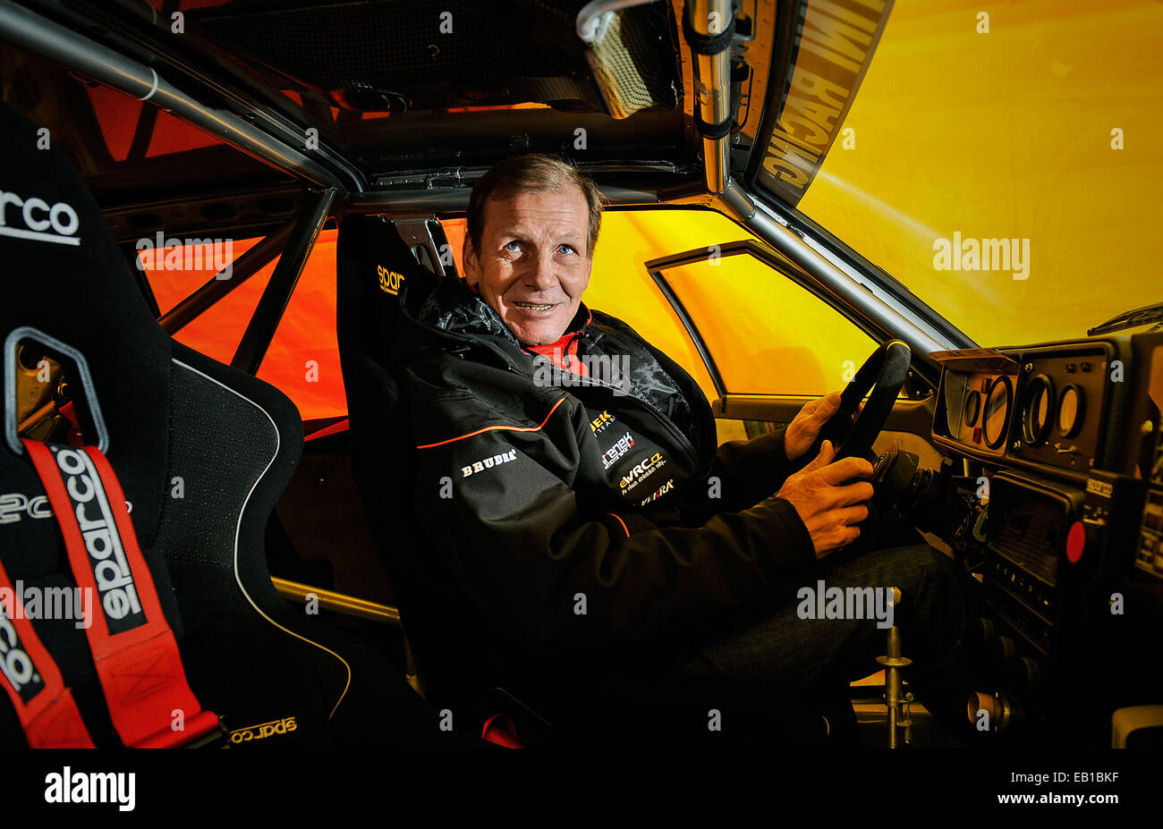 Racing driver Juha Kankkunen of Finland pictured during the exhibition ...