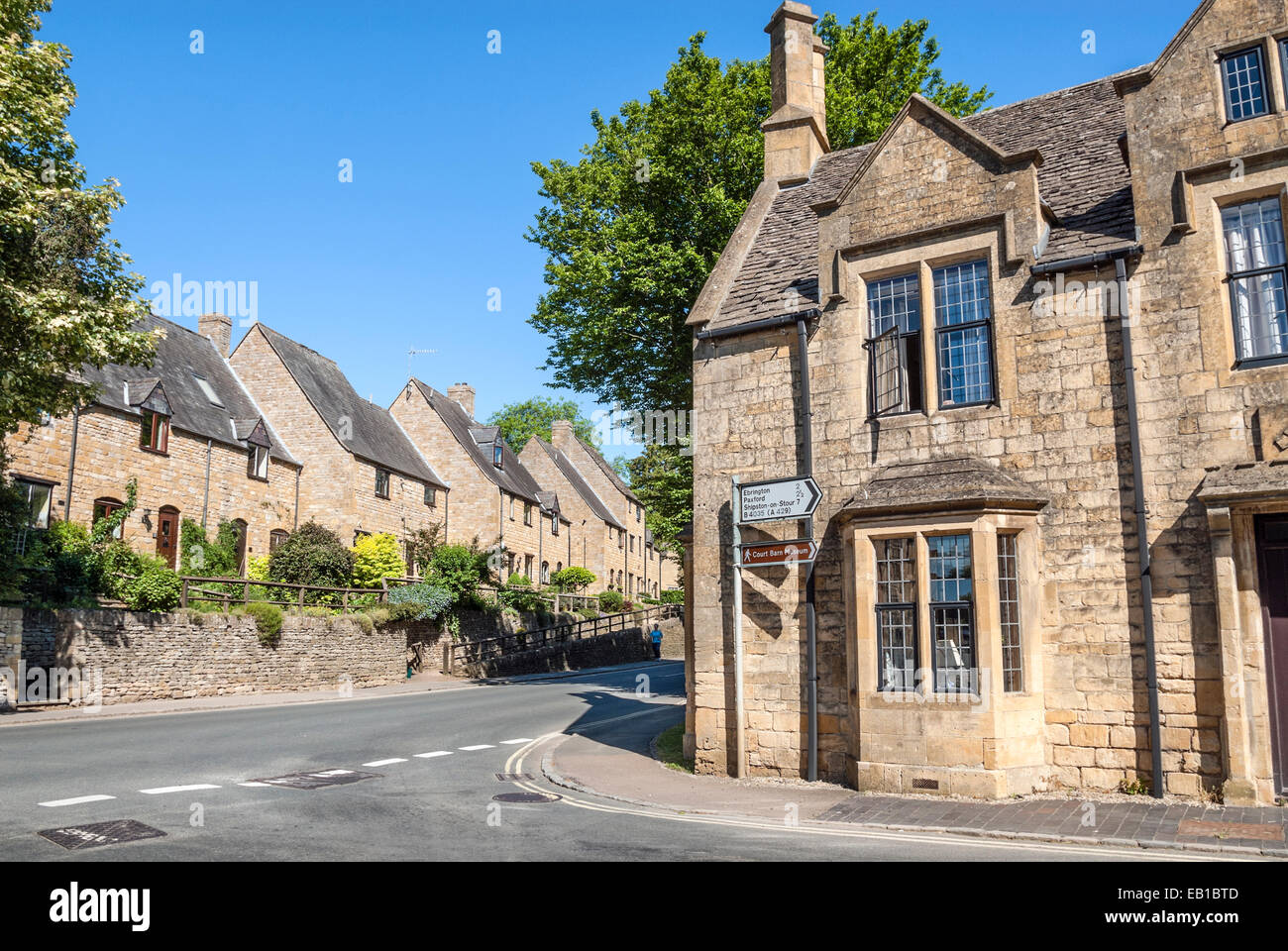 Cotsworld Cottages in Chipping Campden, Gloucestershire, England Stock Photo