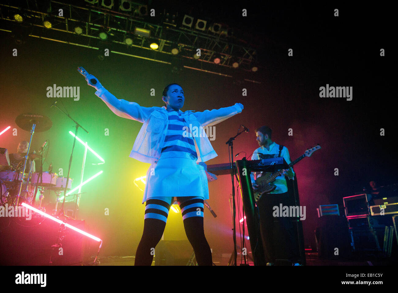 Yukimi Nagano of Little Dragon performs on stage at The 02 ABC on November 17, 2014 in Glasgow, United Kingdom. ? Sam Kovak Stock Photo