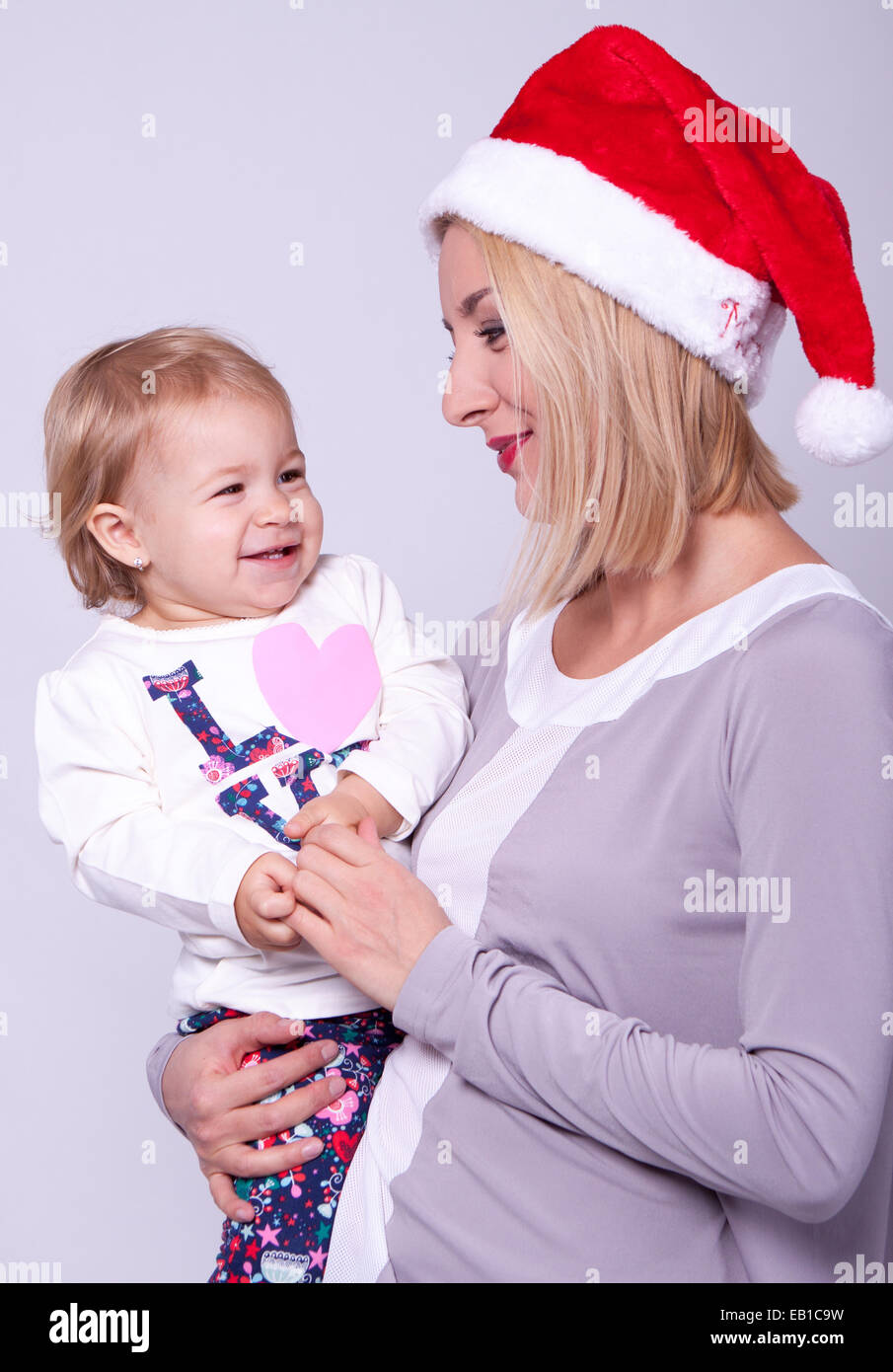 Christmas Mom And Baby Knitted Hat main image 0
