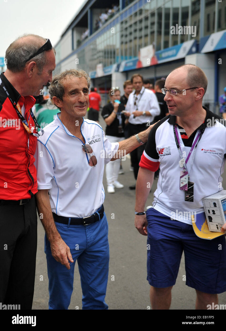 Harry Unflath R Marketing Manager Abt Audi Team Alain Prost C Stock Photo Alamy