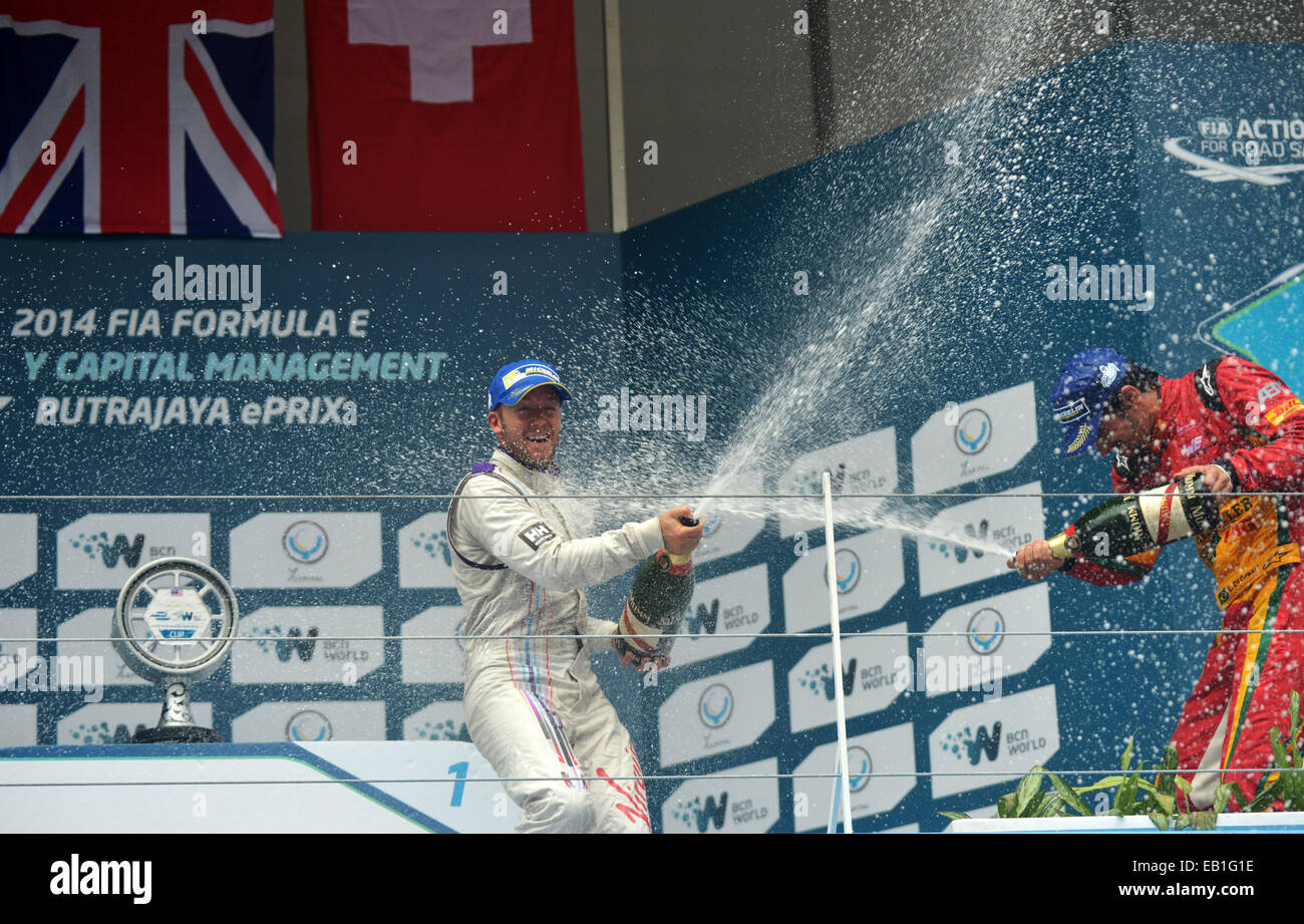 Virgin Racing Sam Bird Sam Bird, (GBR), Virgin Racing, Podium celebration with Champaign - FIA ...