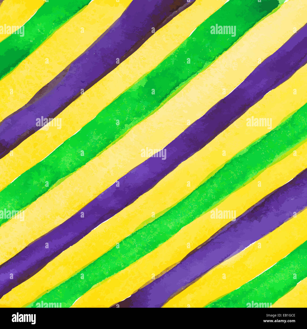 Watercolor paint vector background for Mardi Gras Stock Photo - Alamy