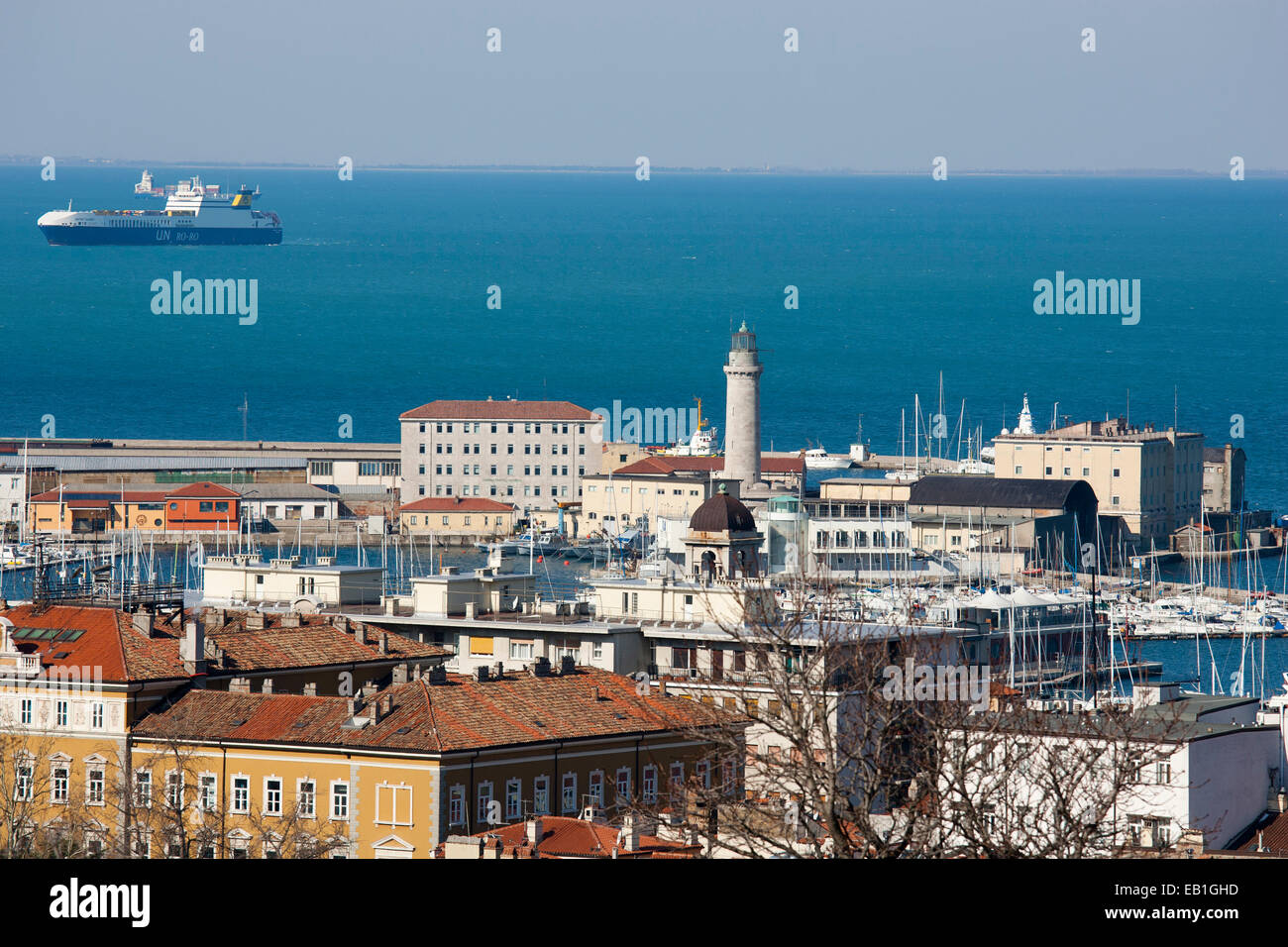 panoramic view, trieste, friuli venezia giulia, italy, europe Stock Photo