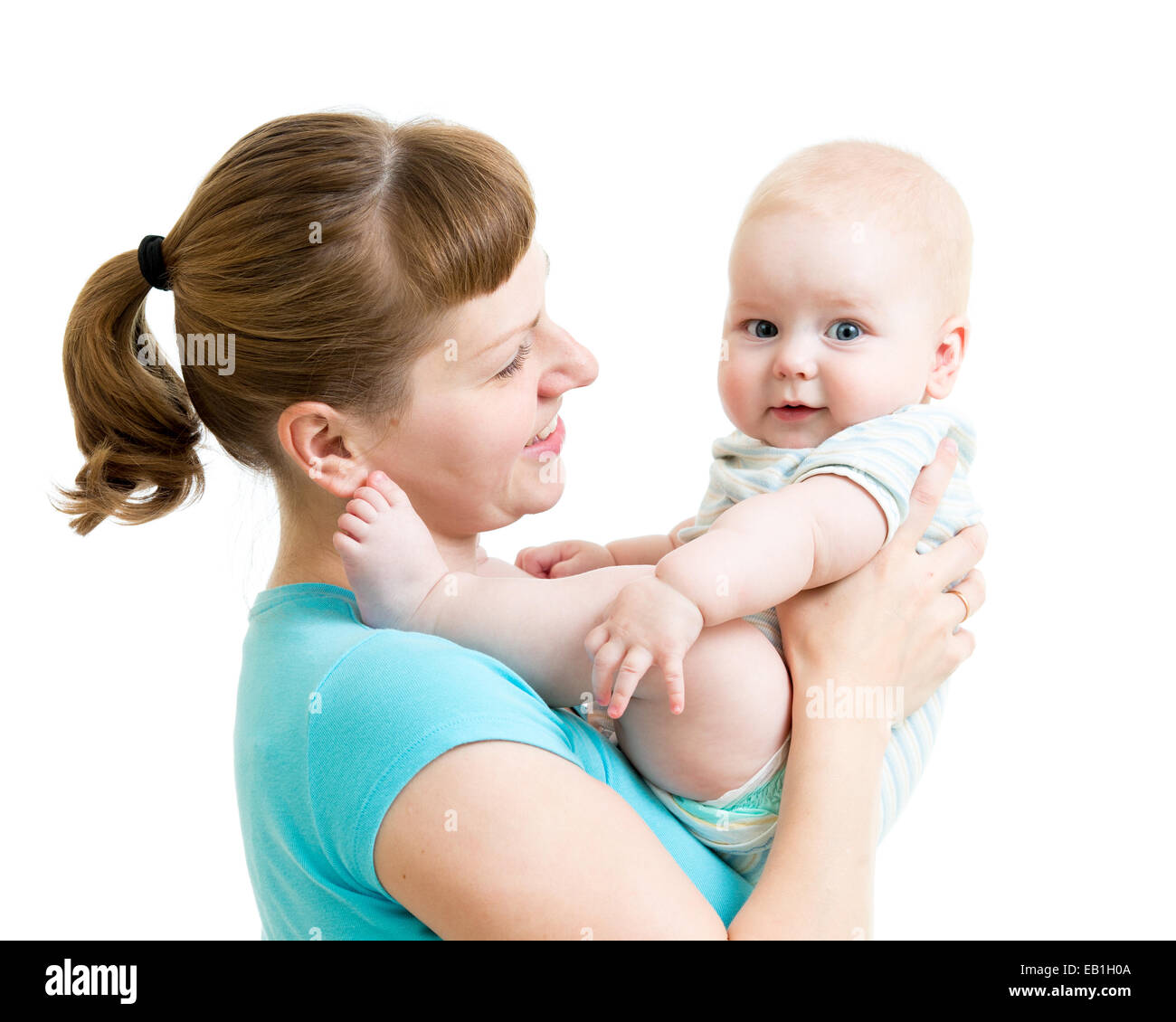 Mother holding baby Stock Photo Alamy