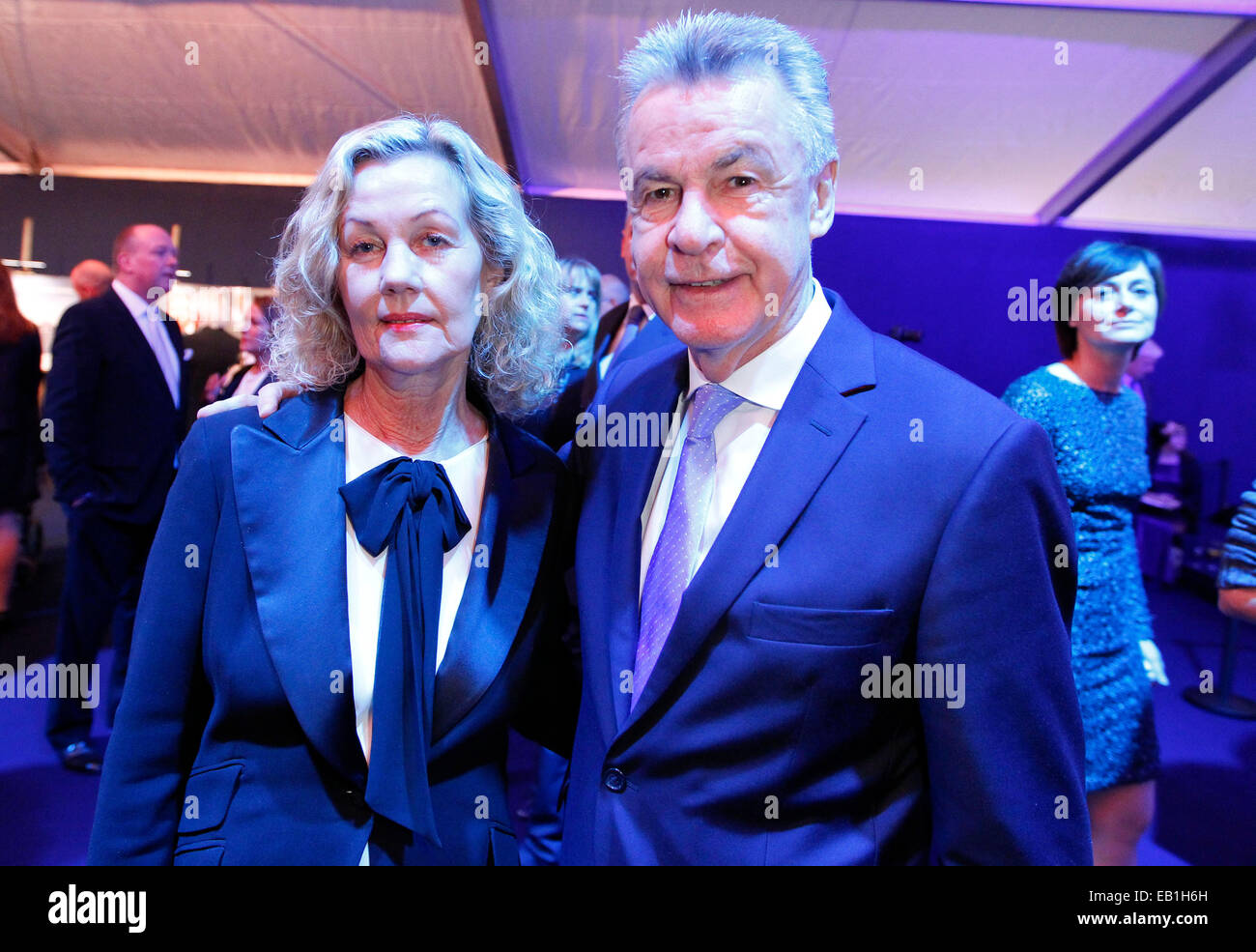 Zurich, Switzerland - Novemver 22, 2014: Laureus Charity Night with Football Star Ottmar Hitzfeld and wife Beatrice/picture alliance Stock Photo
