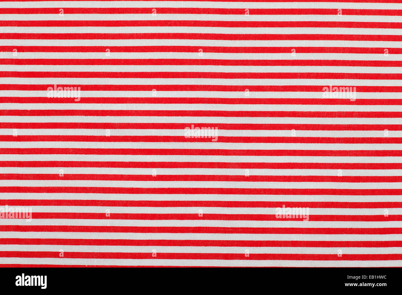 red white horizontal pinstripe pattern Stock Photo