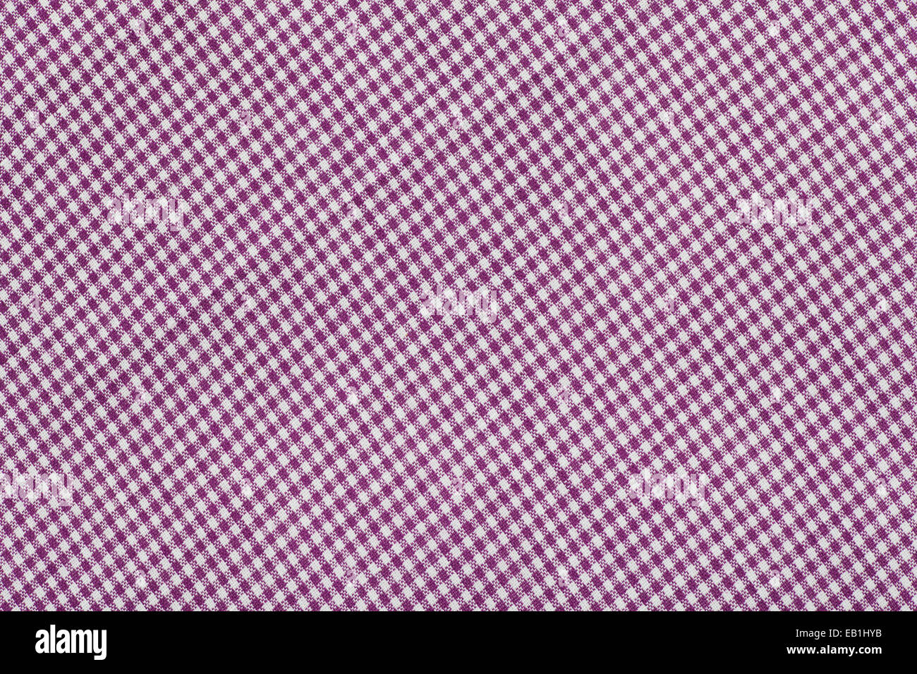 purple tartan pattern, checkered  fabric Stock Photo