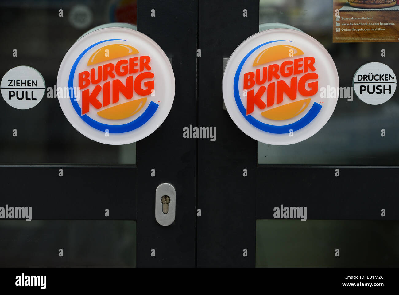 A Burger King logo seen in Milton Stock Photo - Alamy