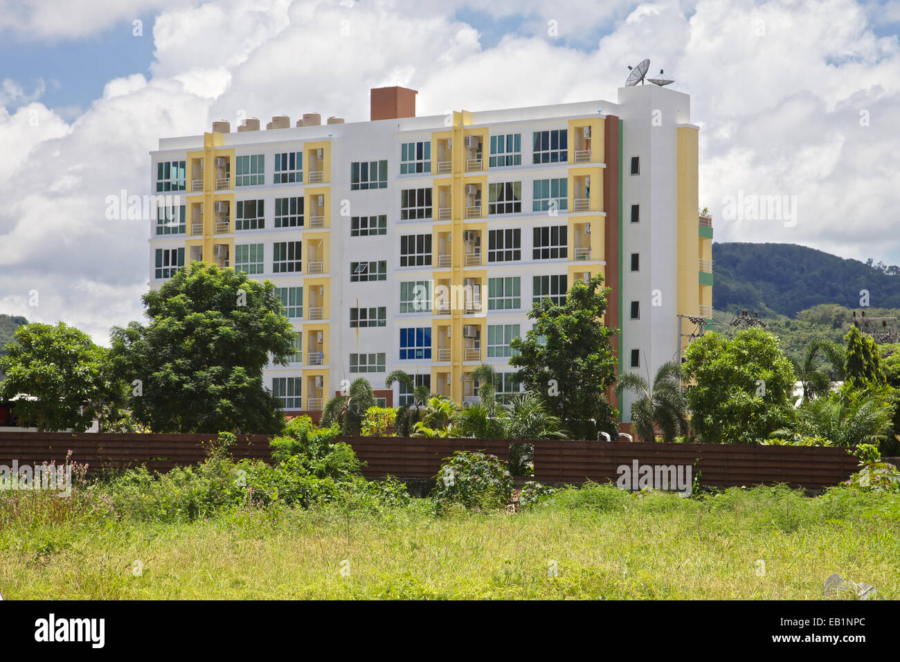 A modern small apartment block in Phuket, Thailand Stock Photo Alamy