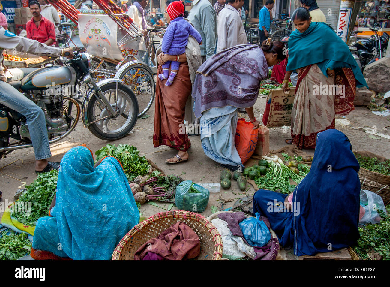 Vegetable Market, Varanasi, Uttar Pradesh, India Stock Photo Alamy