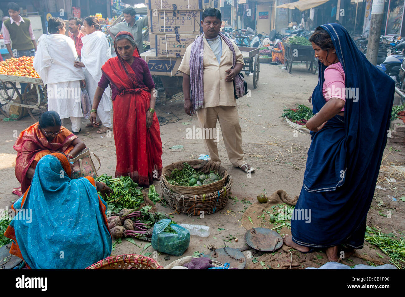 Vegetable Market, Varanasi, Uttar Pradesh, India Stock Photo Alamy