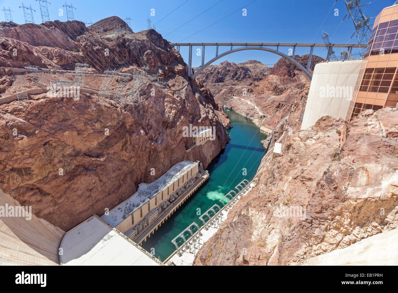 A view of Hoover Dam on the Colorado River Stock Photo - Alamy
