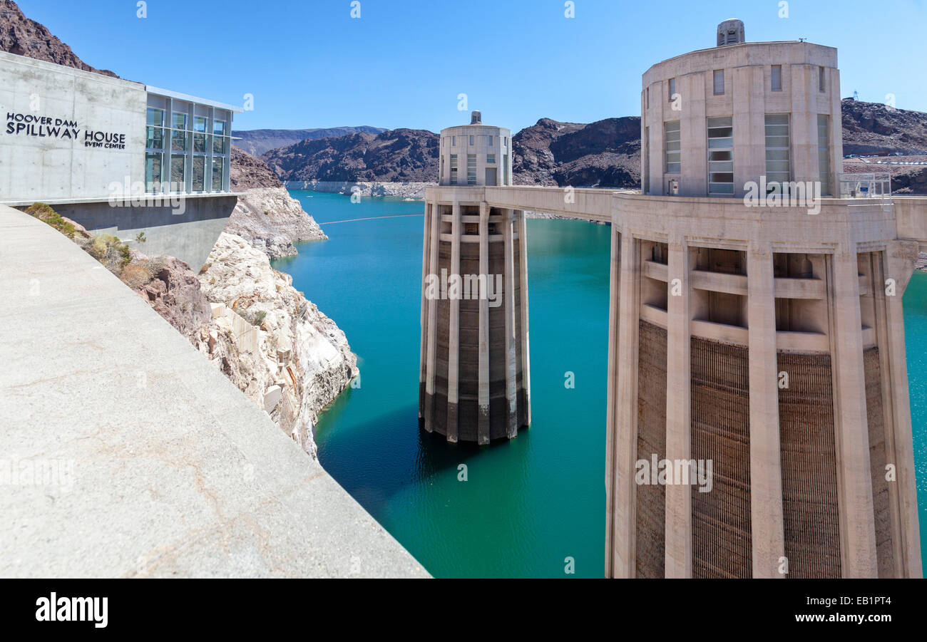 A view of Hoover Dam on the Colorado River Stock Photo - Alamy
