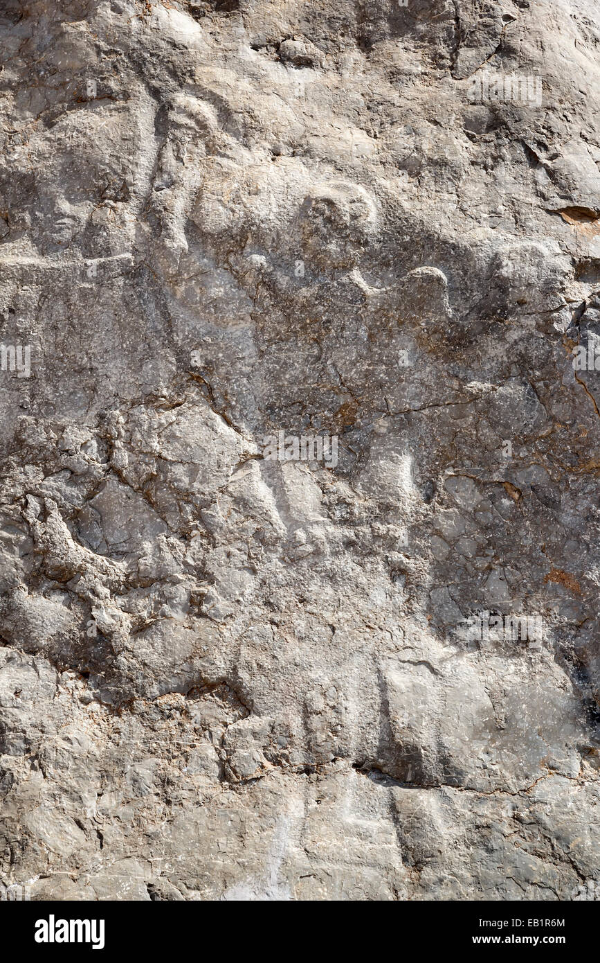 Closeup of the famous Colemans Rock in Oman Stock Photo