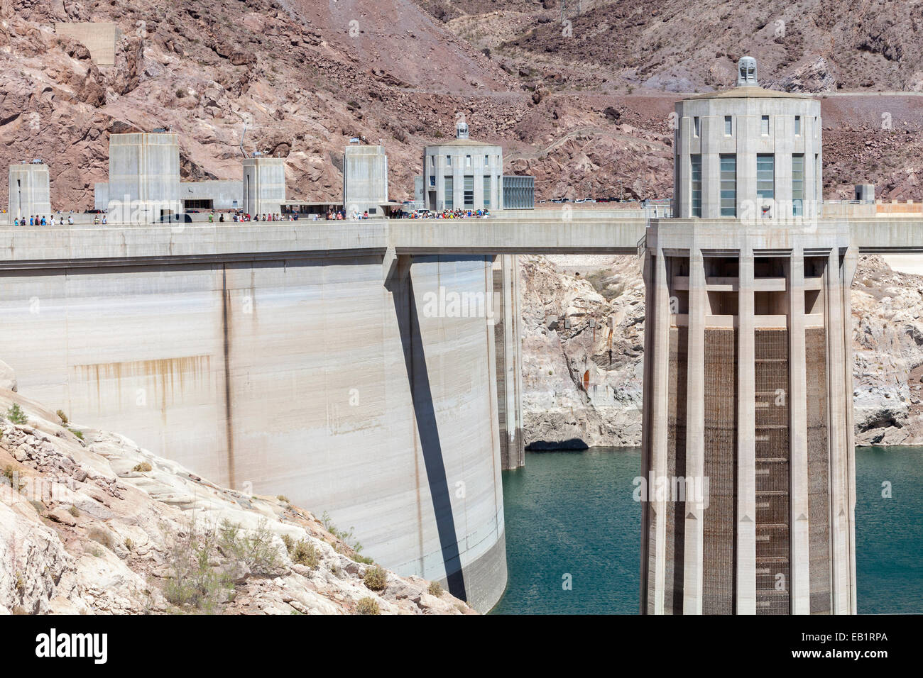 A view of Hoover Dam on the Colorado River Stock Photo - Alamy