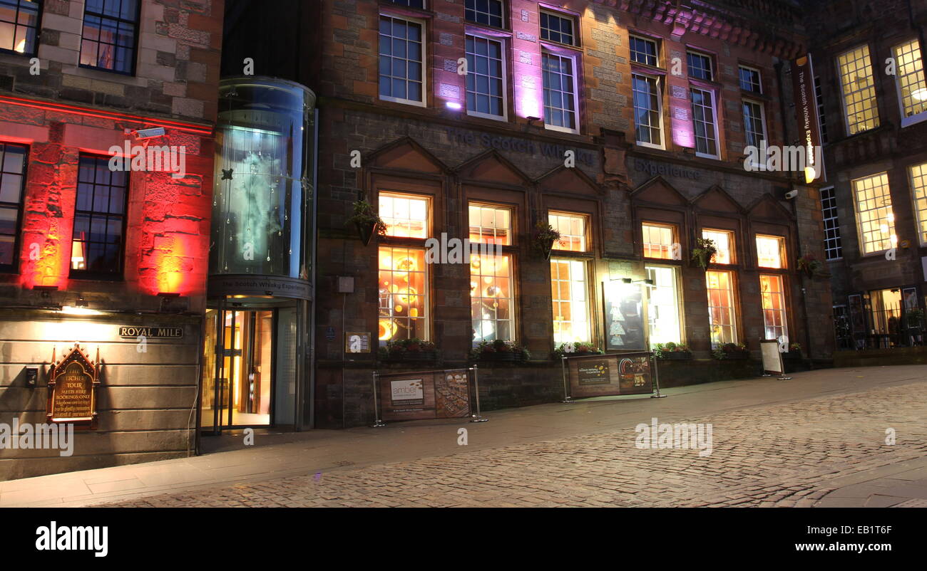 Exterior of Scotch Whisky Experience Edinburgh Scotland November 2014