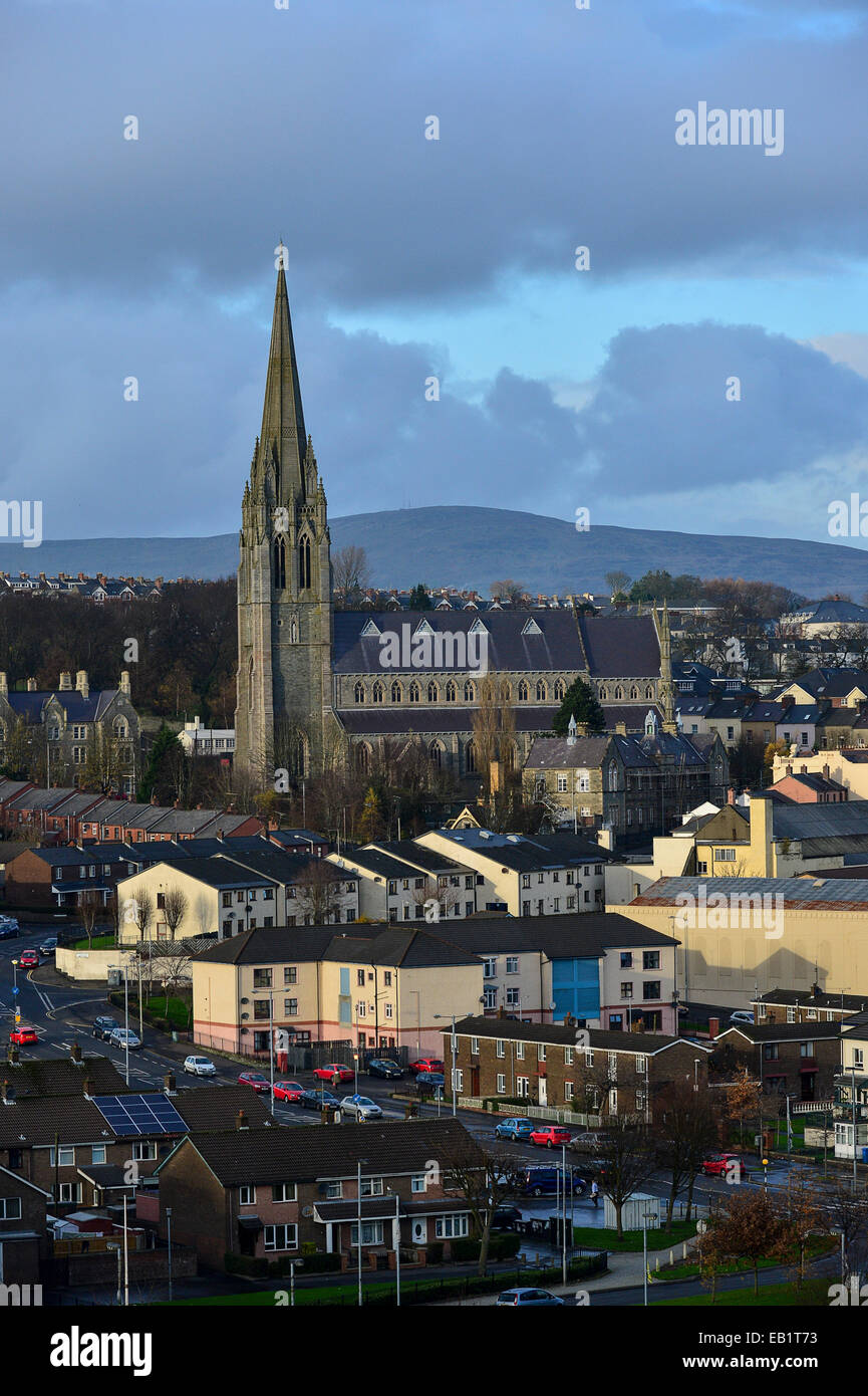 St Eugene’s cathedral, Bogside, Derry, Londonderry. Photo Sweeney/Alamy Stock Photo Alamy