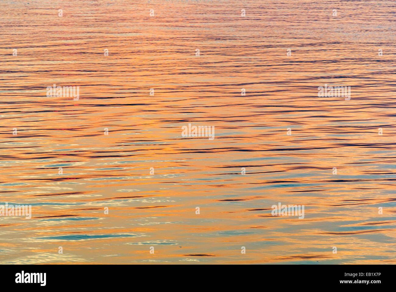Ripples on river at sunset Stock Photo - Alamy