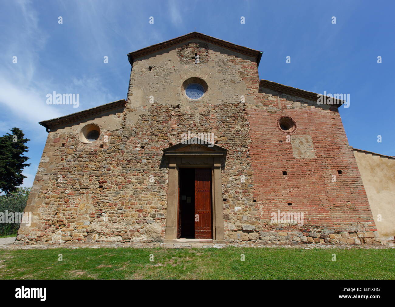 Pieve di Sant'Appiano in Barberino Val d'Elsa, Tuscany, Italy. Stock Photo