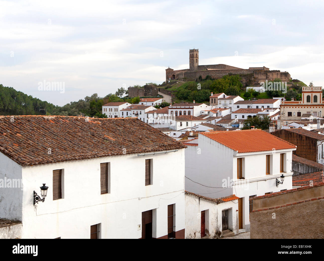 Tower moorish mosque above the village of almonaster la real hires