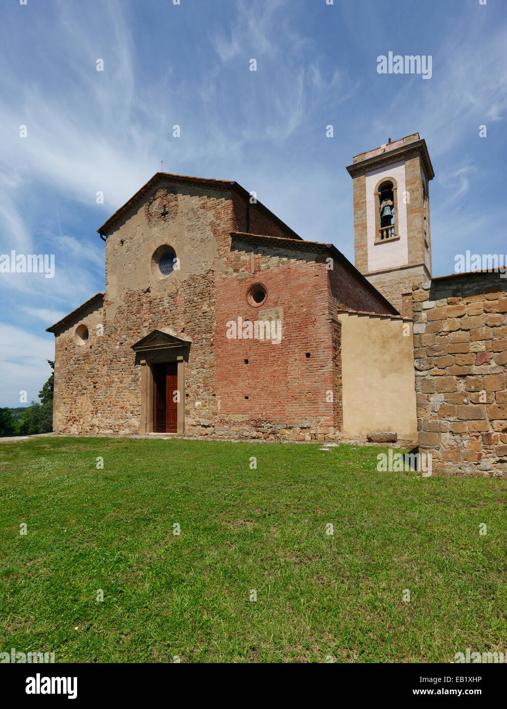 Pieve di Sant'Appiano in Barberino Val d'Elsa, Tuscany, Italy. Stock Photo