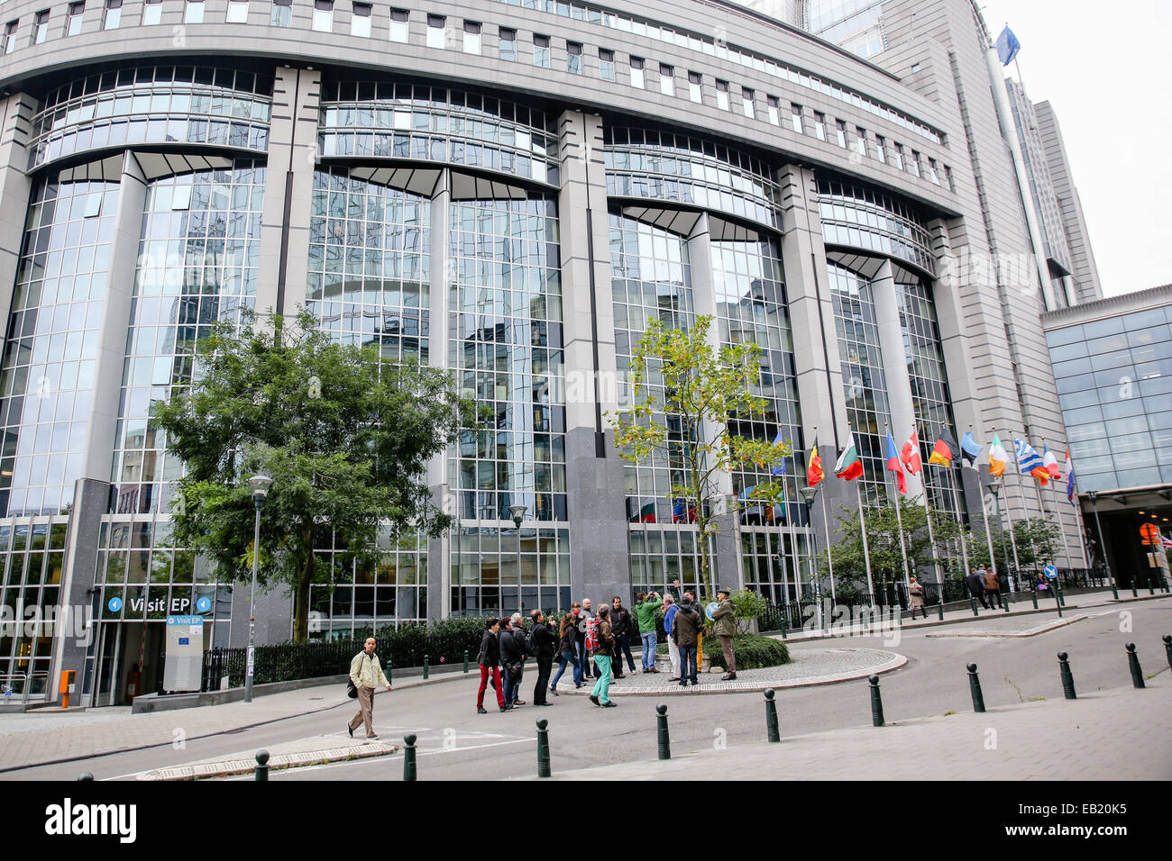 European Parliament EU headquarter Brussels Belgium Stock Photo