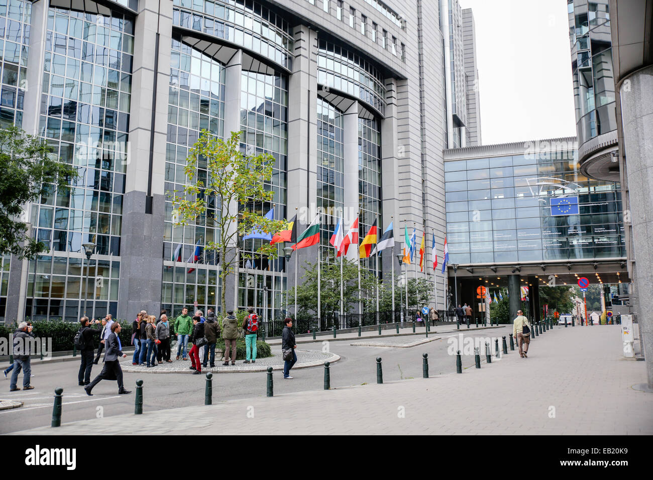 European Union Head Quarter Brussels EU Parliaments Belgium Stock Photo