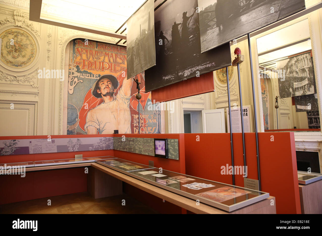 inside belgium city history museum brussels Stock Photo