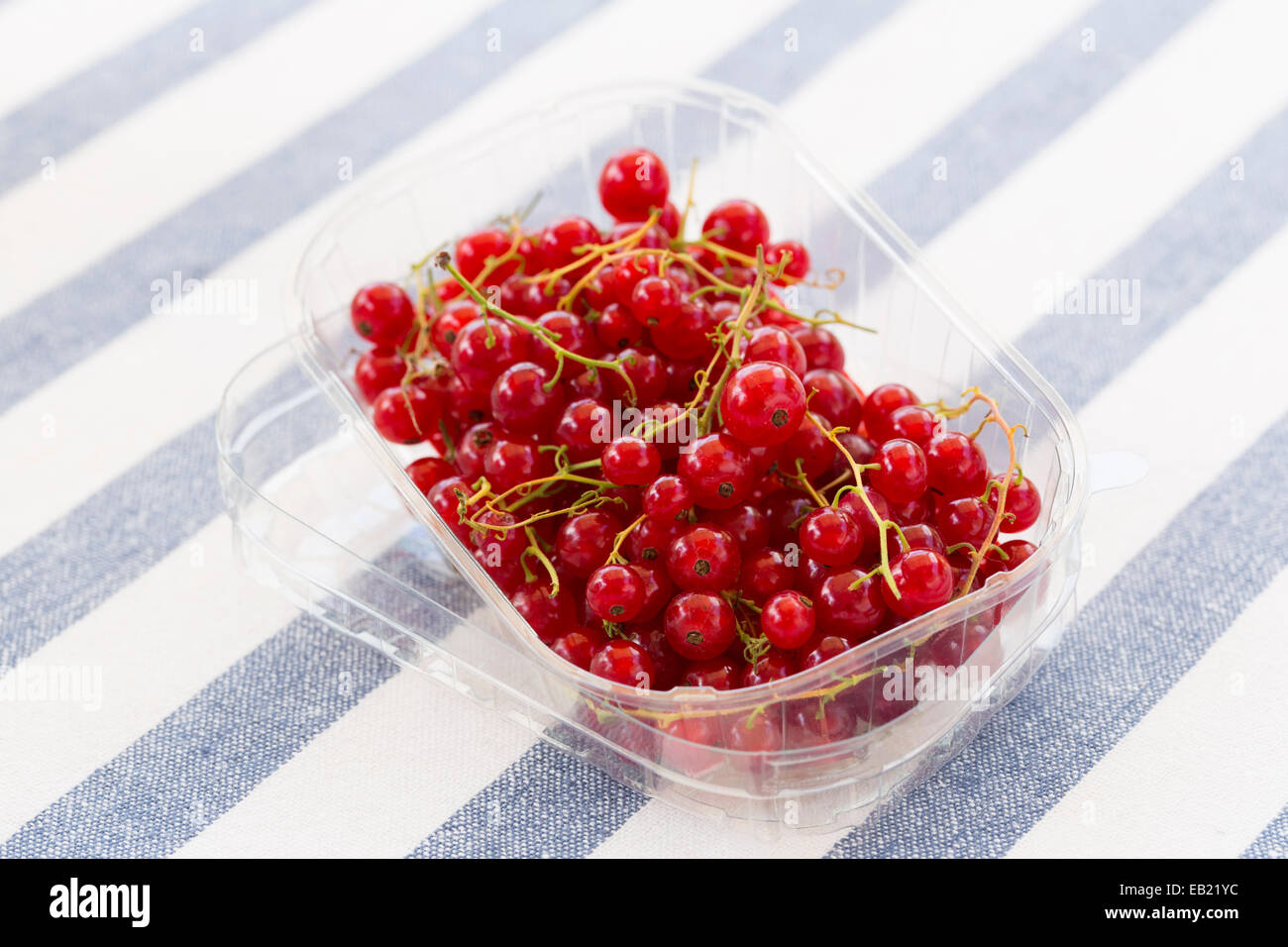 Fruit, red, table, summer, plastic Stock Photo