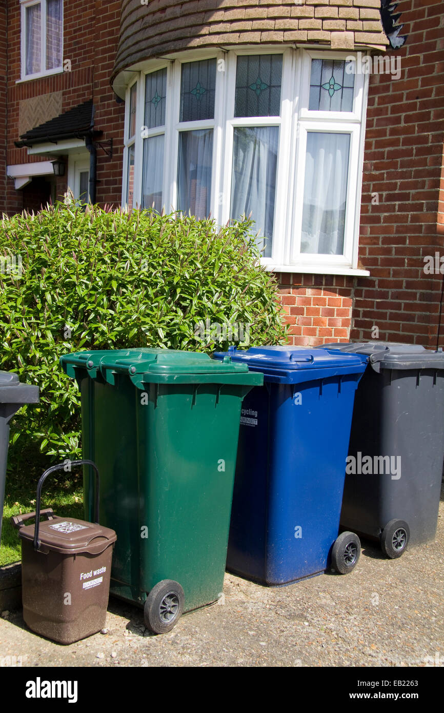 Recycling in Barnet London UK Stock Photo - Alamy
