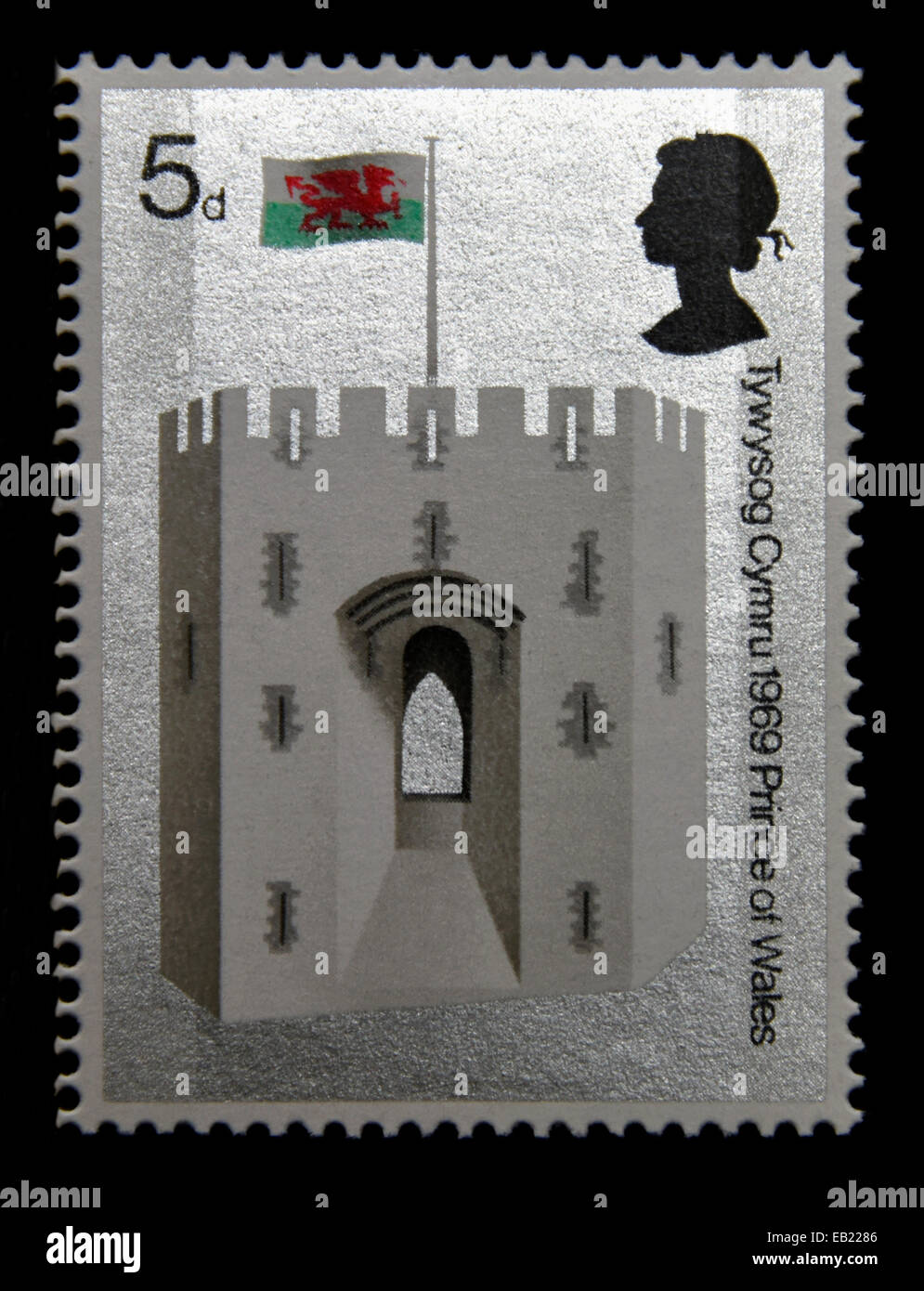 Postage stamps. Great Britain. Queen Elizabeth II.Investiture of H.R.H