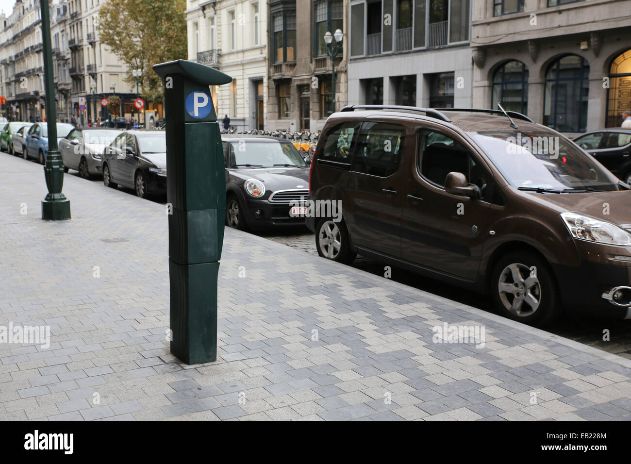 europe street parking meter Stock Photo