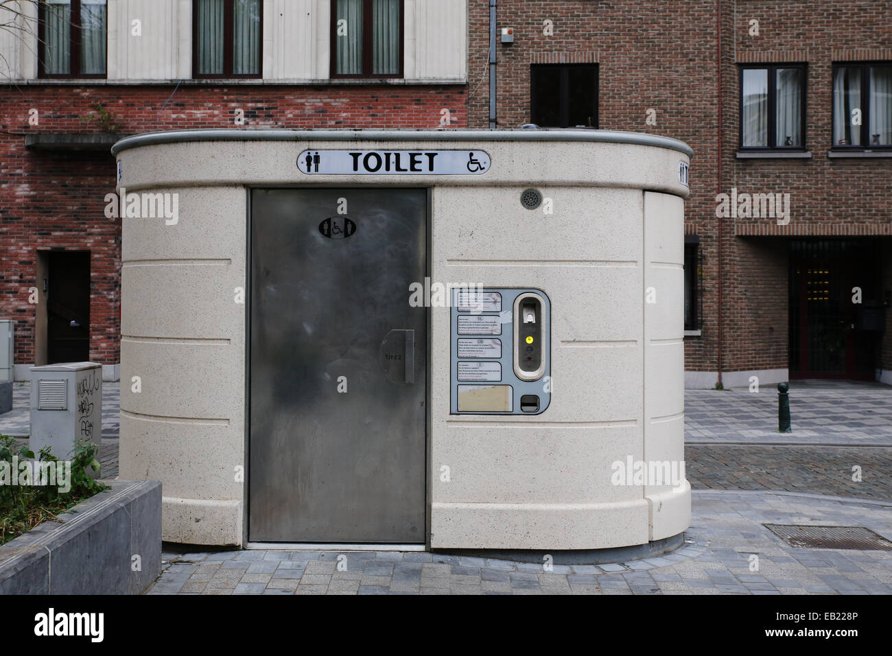 brussels public street toilet washroom Stock Photo Alamy