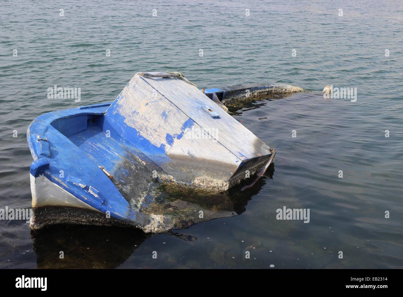 Boat wreck Stock Photo