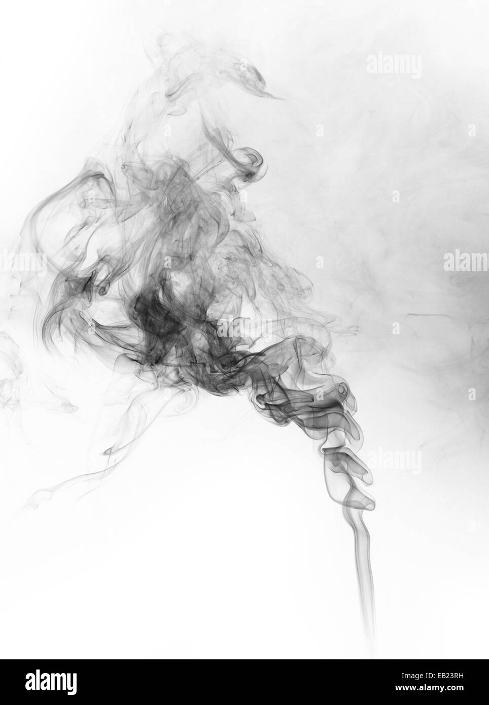 Abstract smoke moves on a white background Stock Photo - Alamy