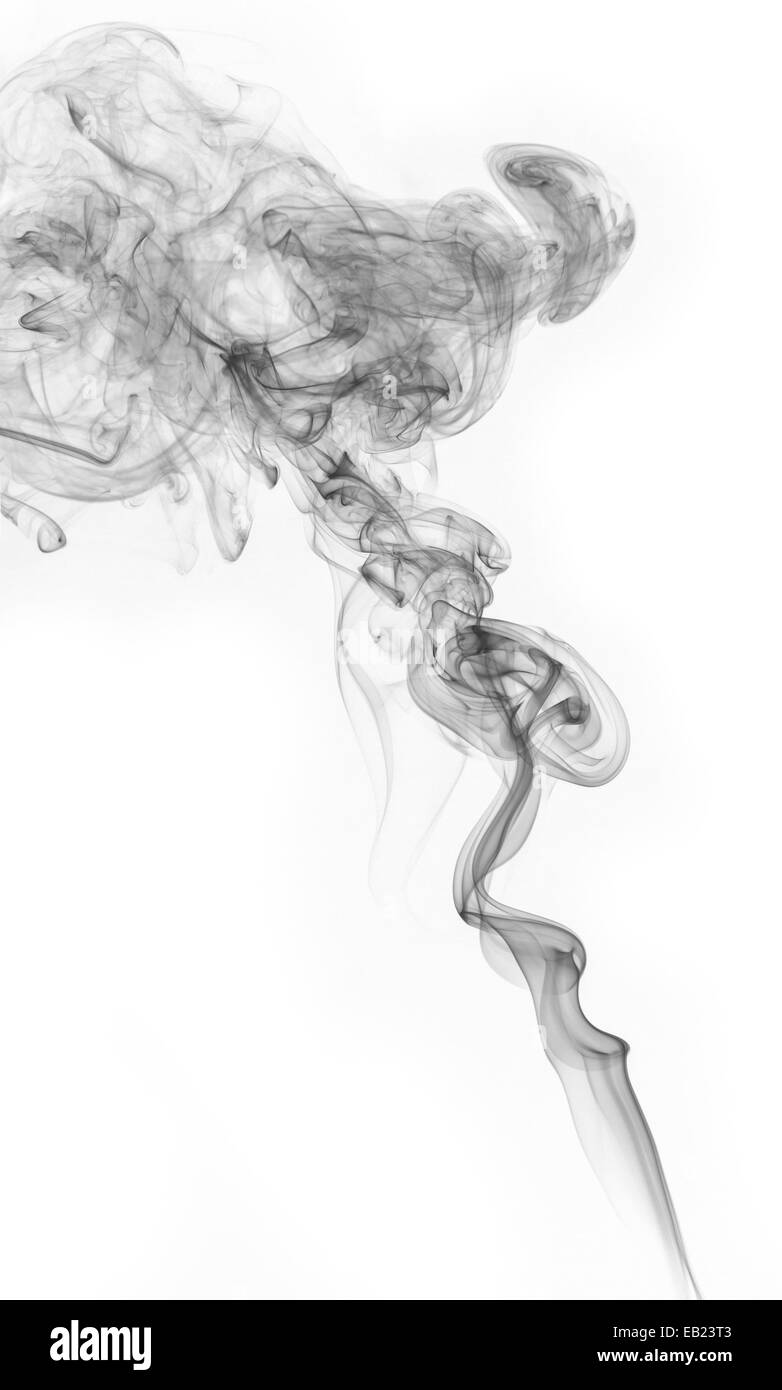 Abstract smoke moves on a white background Stock Photo - Alamy