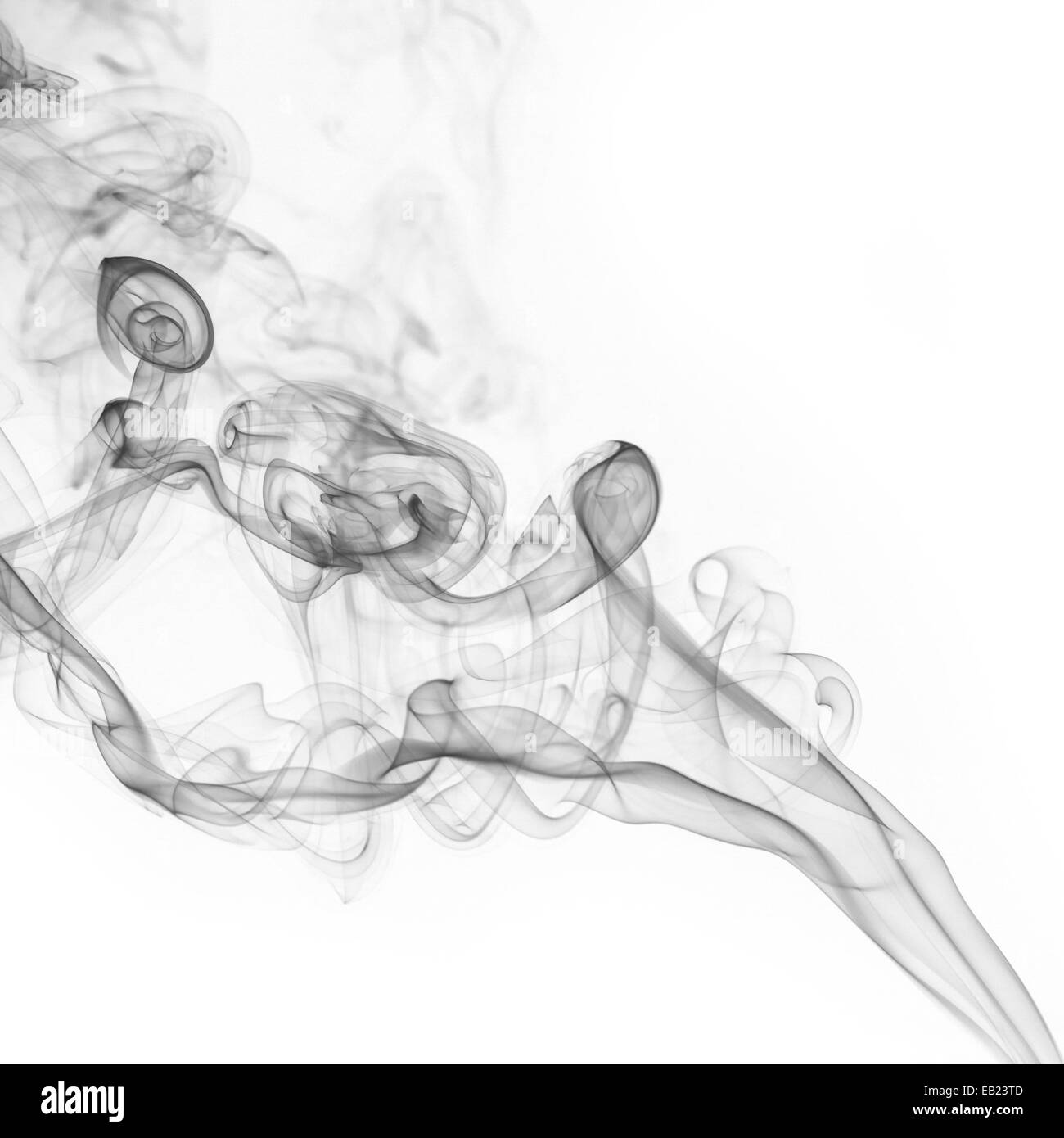 Abstract smoke moves on a white background Stock Photo - Alamy