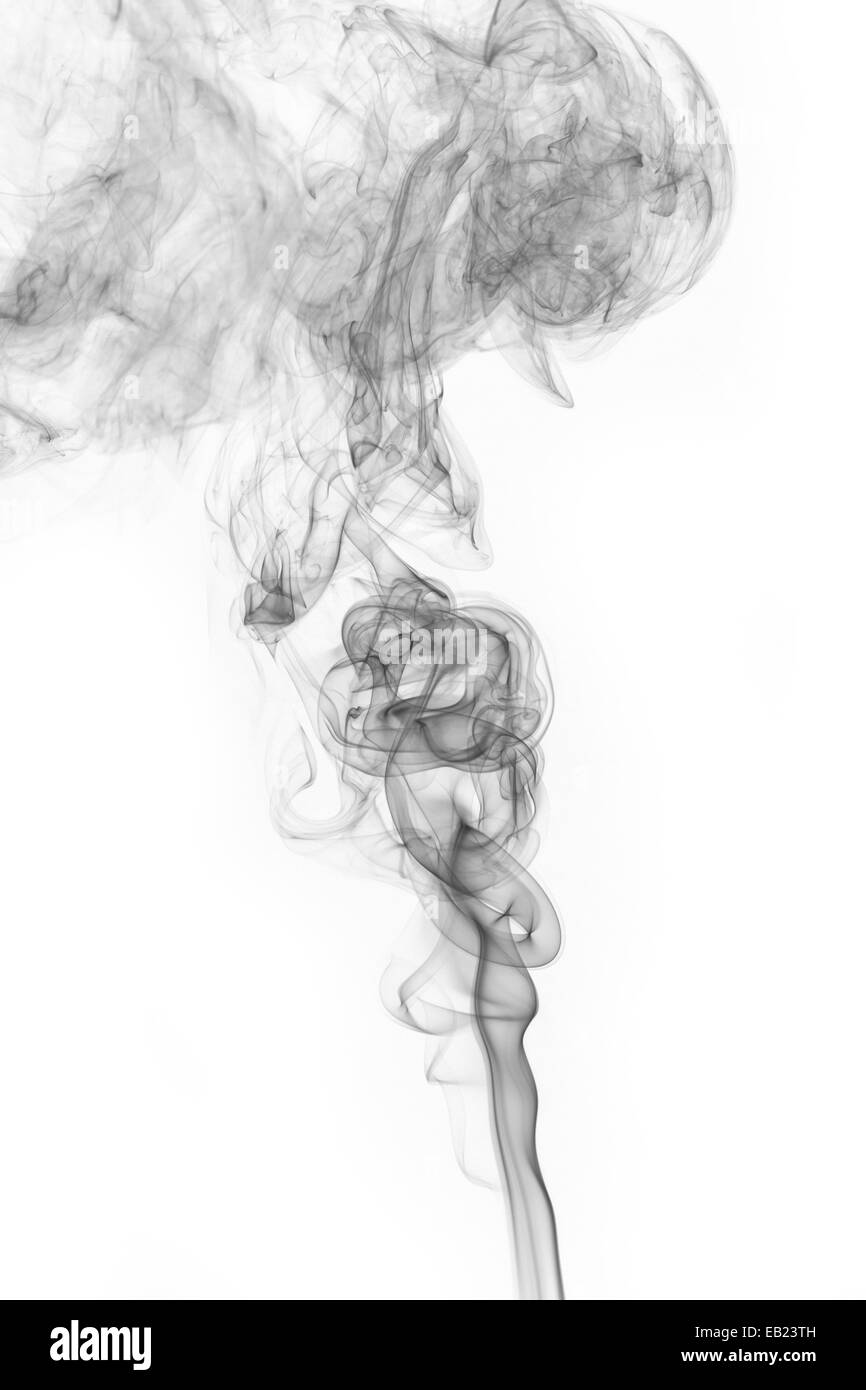 Abstract smoke moves on a white background Stock Photo - Alamy