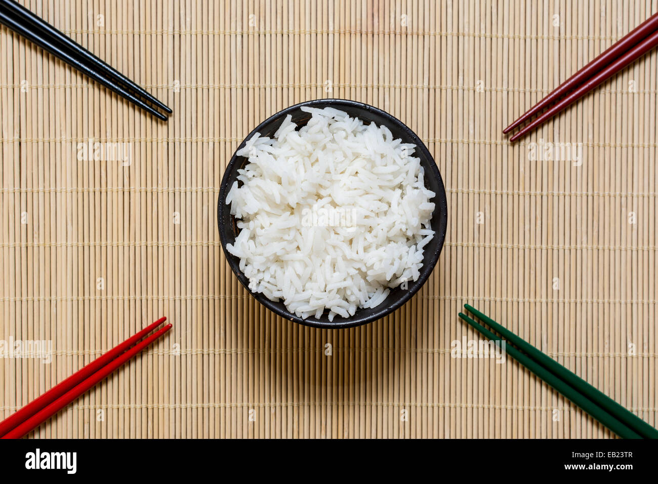 Chopsticks & Rice Stock Photo Alamy
