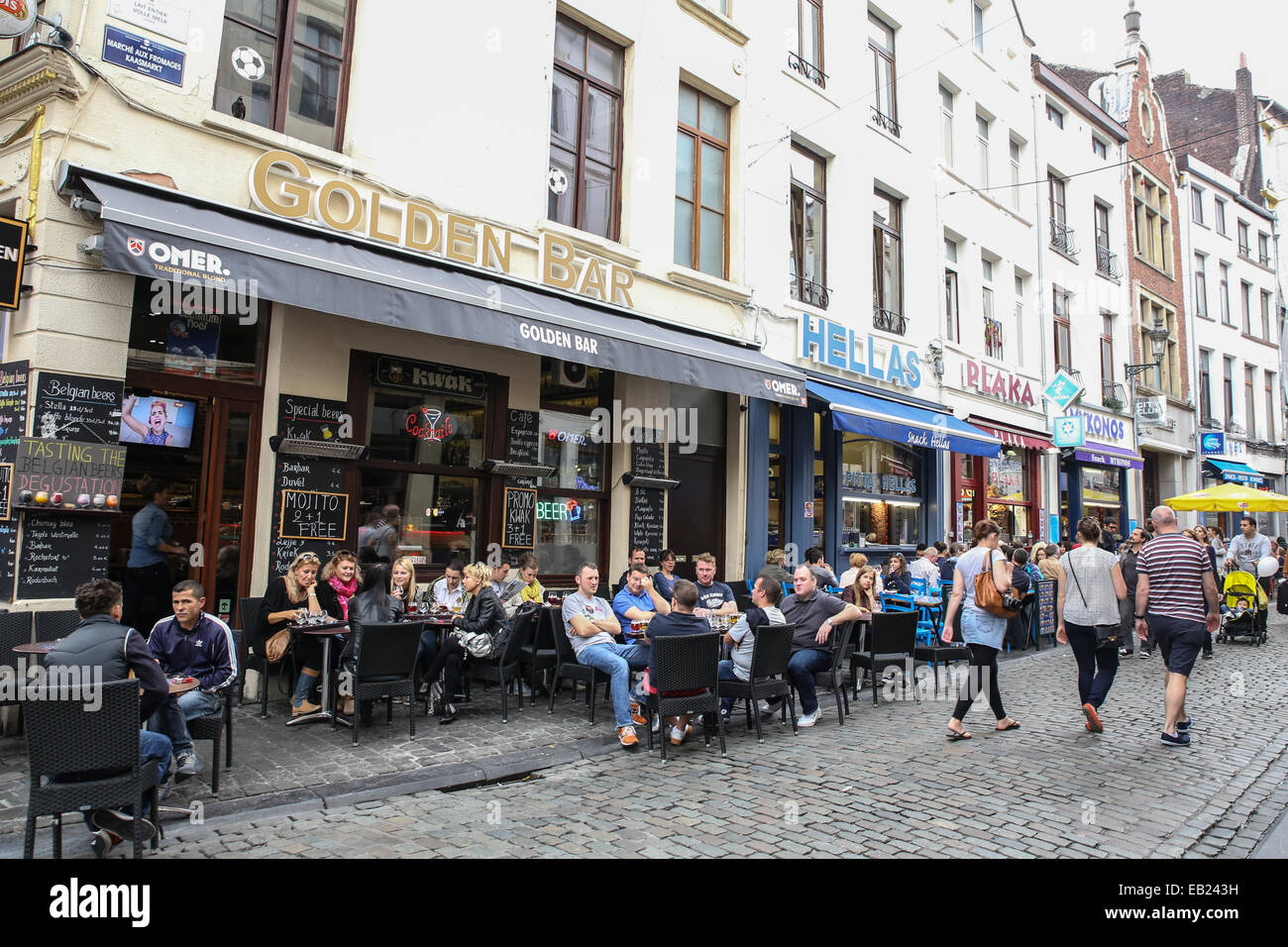 restaurant people outdoor european lifestyle Stock Photo