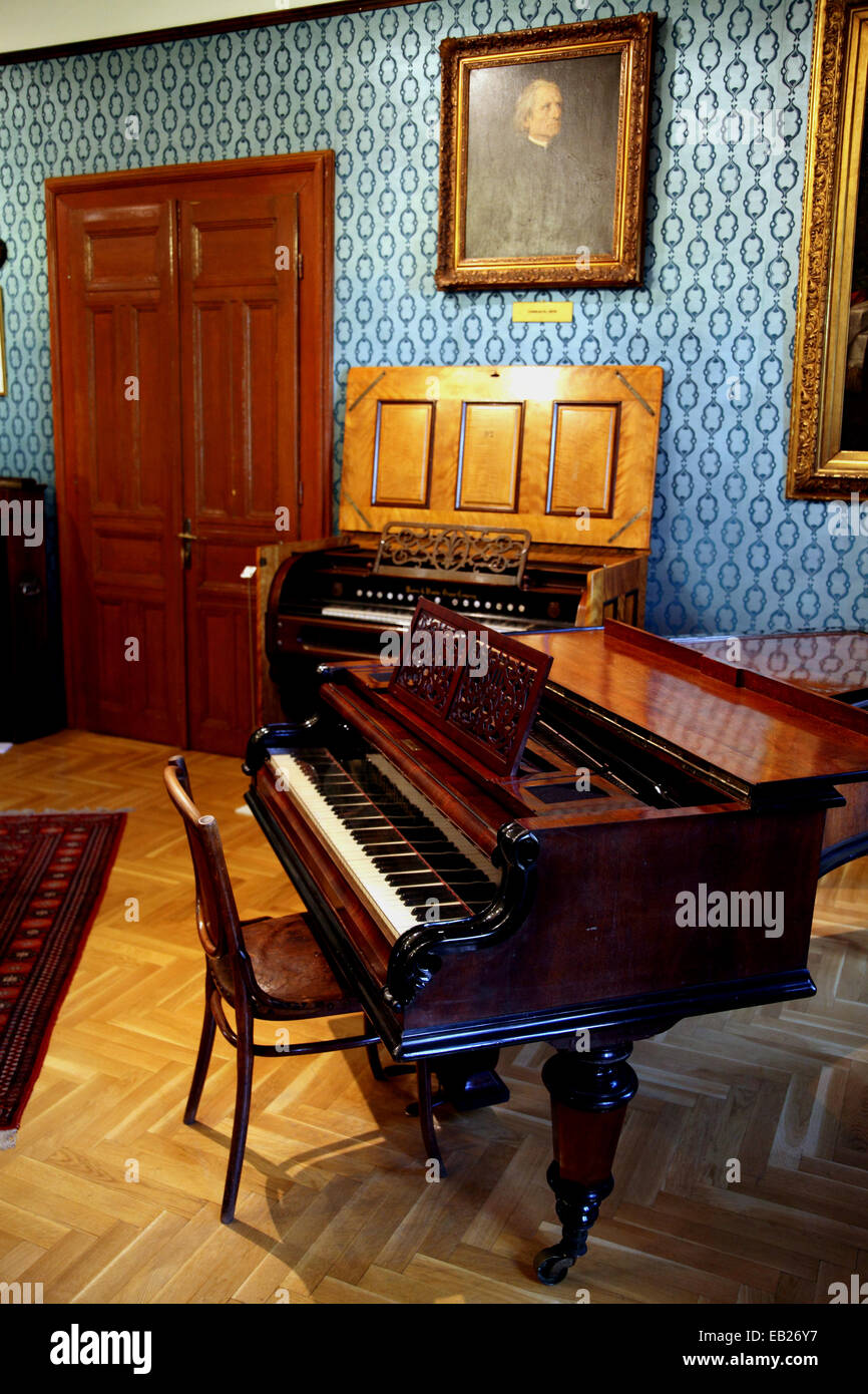 Franz Liszt museum Budapest Hungary piano Stock Photo